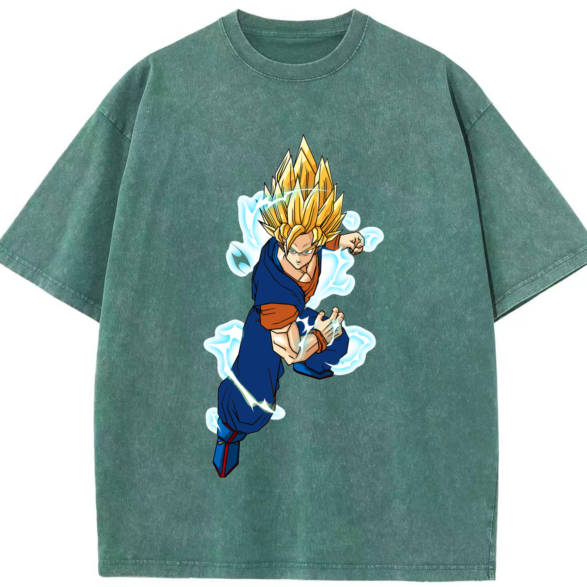 （画像用） ドラゴンボール 孫 悟飯（そんごはん）DRAGON BALL Son Gohan 綿100% ヴィンテージ風 半袖Tシャツ（フロントプリント）